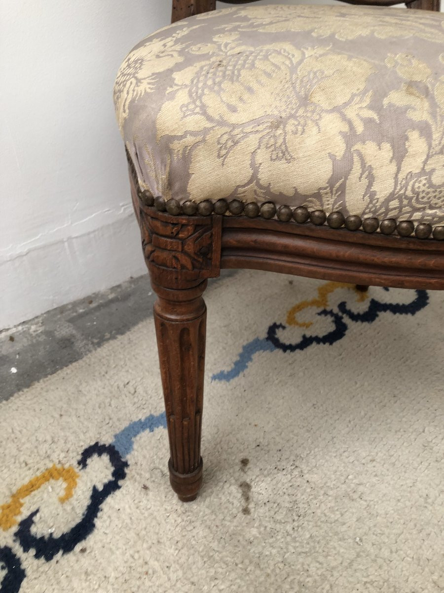 PAIRE DE CHAISES EPOQUE TRANSITION XVIII EME SIECLE -photo-4