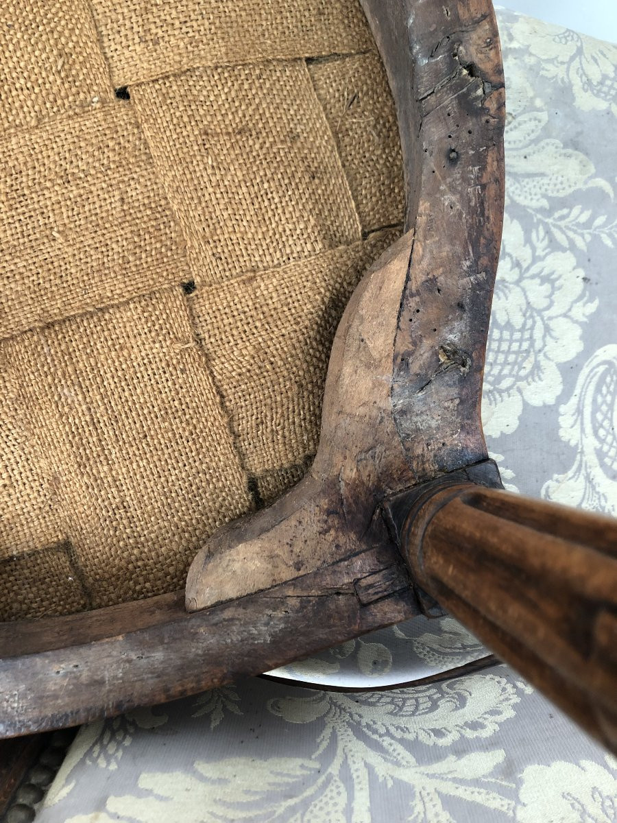 PAIRE DE CHAISES EPOQUE TRANSITION XVIII EME SIECLE -photo-8