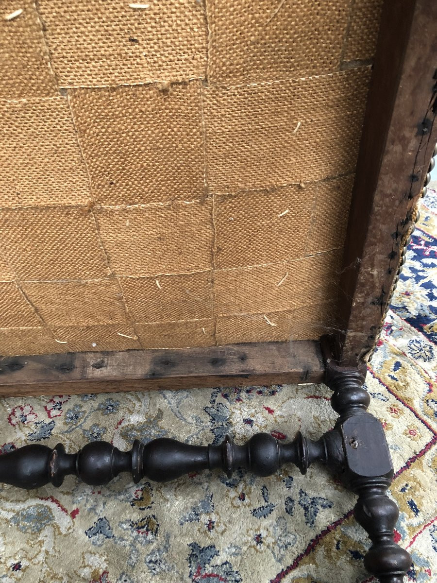 Louis XIII Period 17th Century High-backed Armchair -photo-5