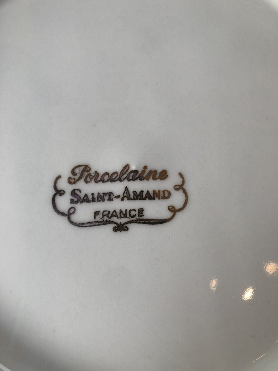 SERVICE DE TABLE PORCELAINE DE SAINT AMAND 75 PIECES-photo-8