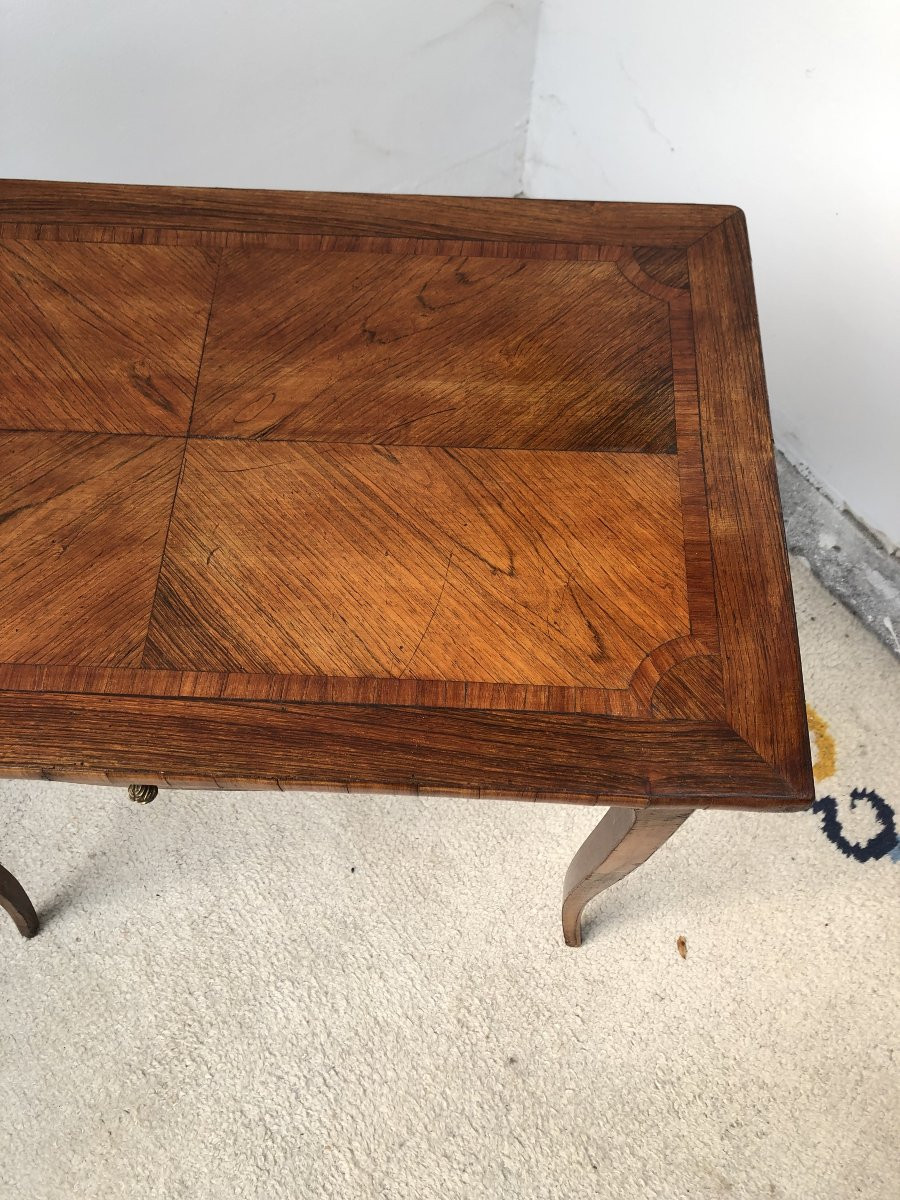 Louis XV Period Marquetry Salon Table, 18th Century -photo-2