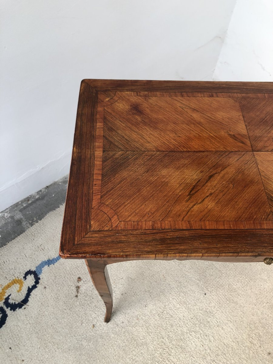 Louis XV Period Marquetry Salon Table, 18th Century -photo-1