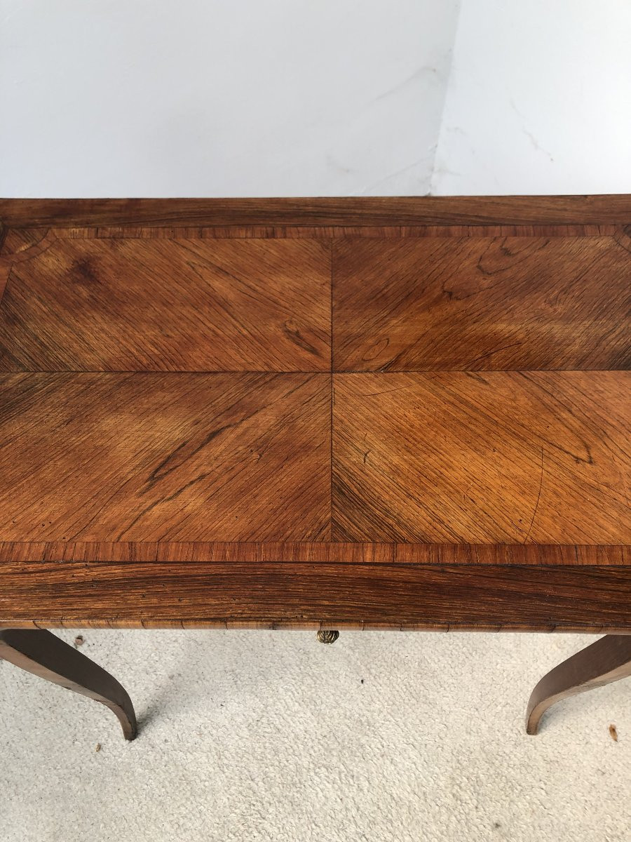 Louis XV Period Marquetry Salon Table, 18th Century -photo-2