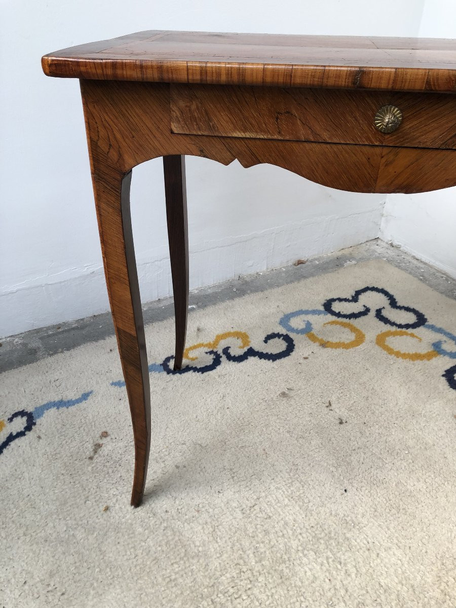 Louis XV Period Marquetry Salon Table, 18th Century -photo-5