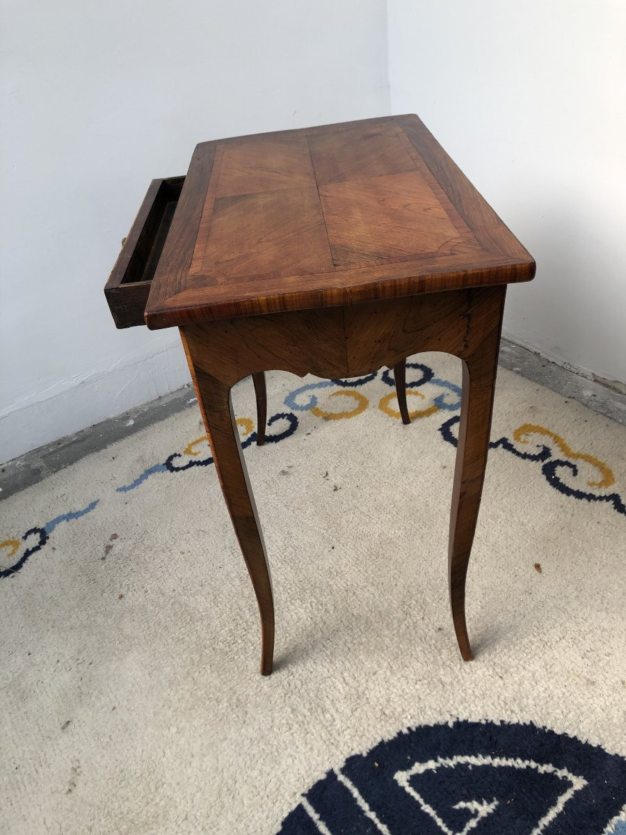 Louis XV Period Marquetry Salon Table, 18th Century -photo-7