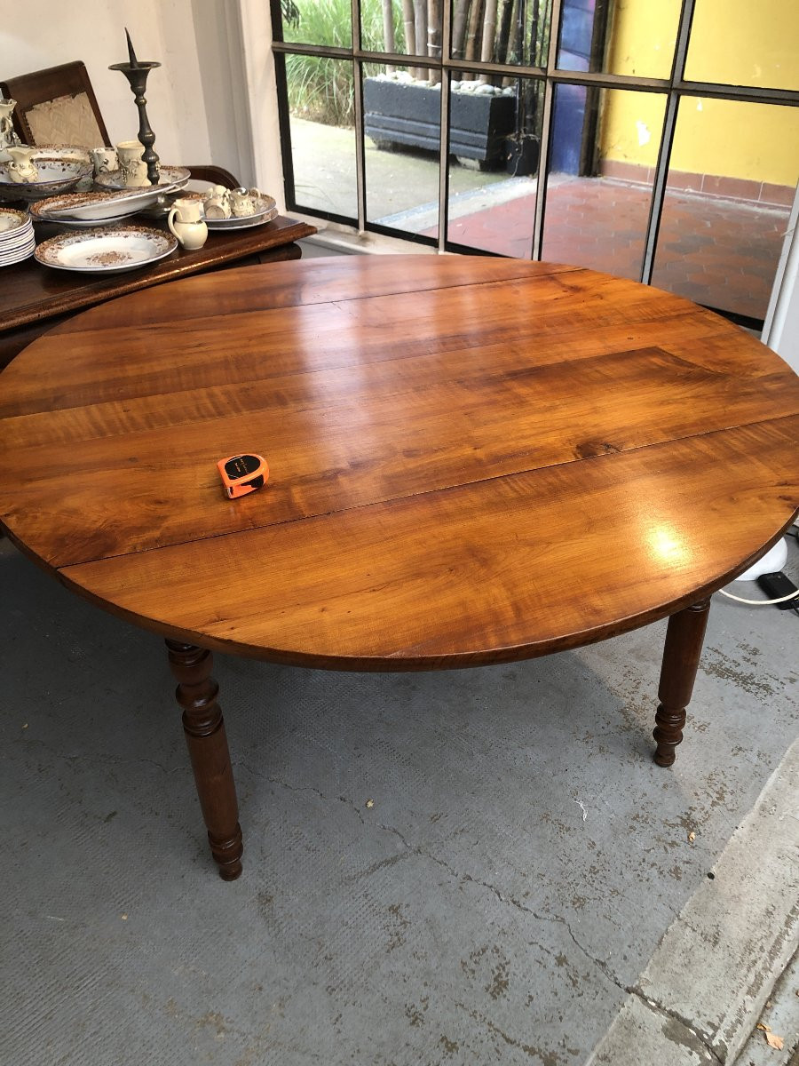 Round Table With Drop-leaf Leaf, Louis Philippe Period, 19th Century -photo-6