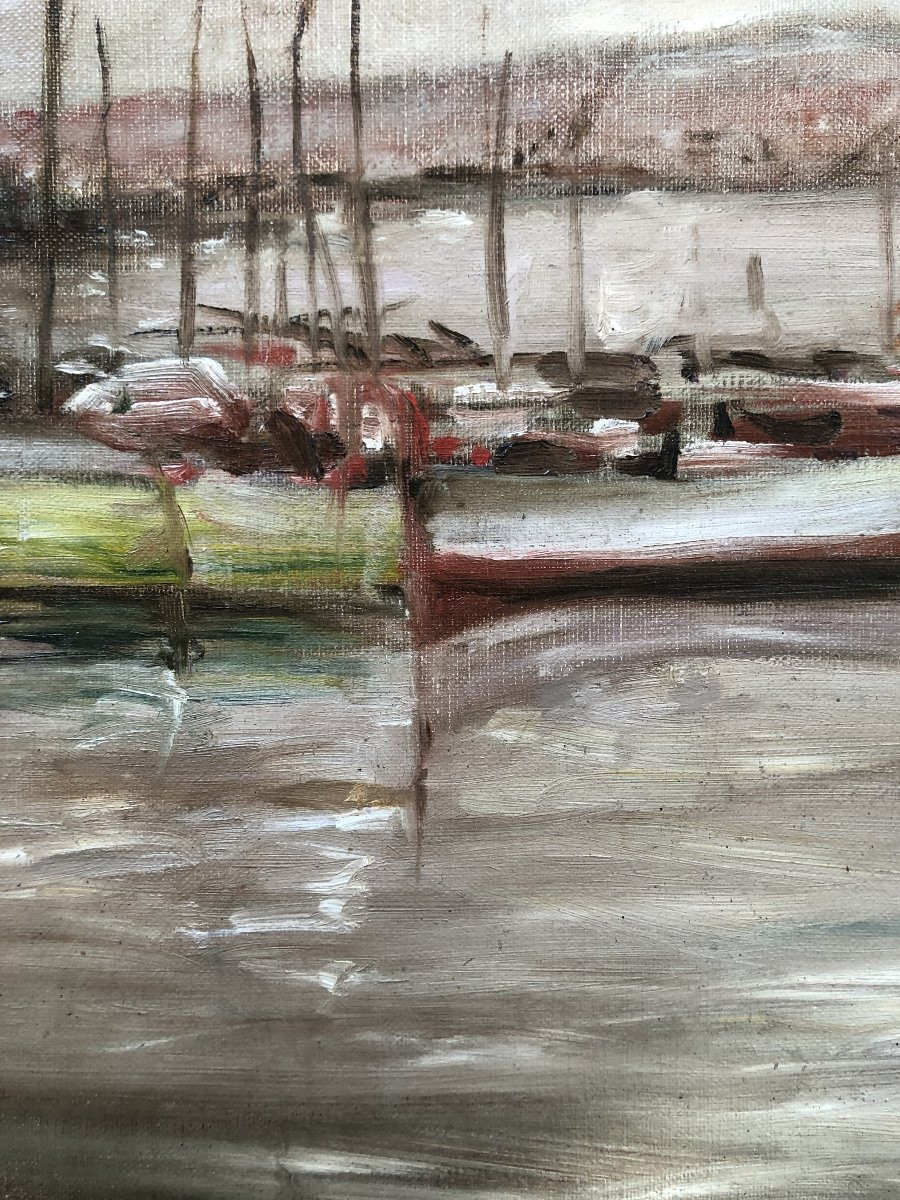 Oil On Canvas Marine Seascape 20th Century -photo-3