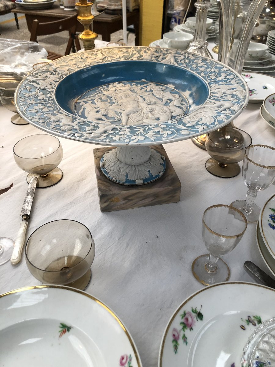 GRANDE COUPE EN BISCUIT XVIII EME SIECLE -photo-1