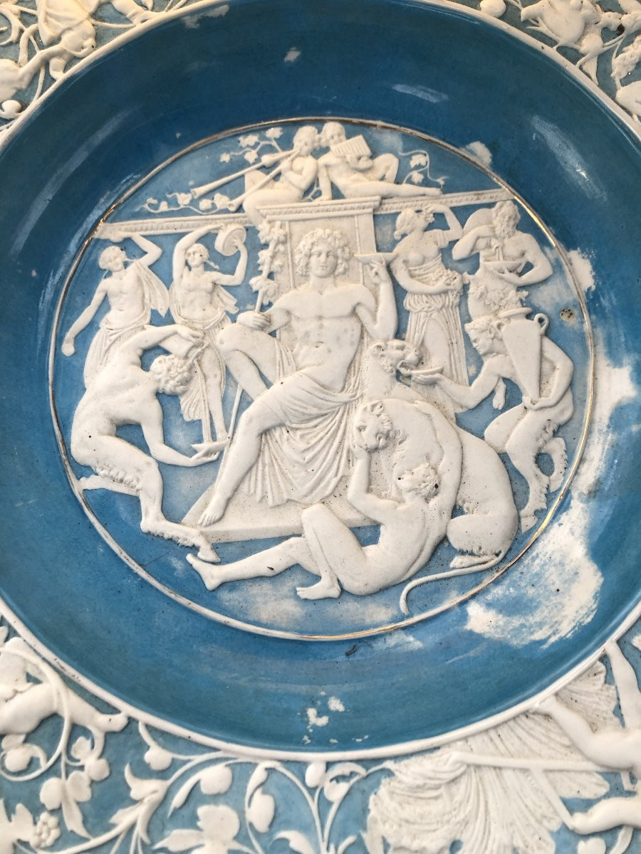 GRANDE COUPE EN BISCUIT XVIII EME SIECLE -photo-4