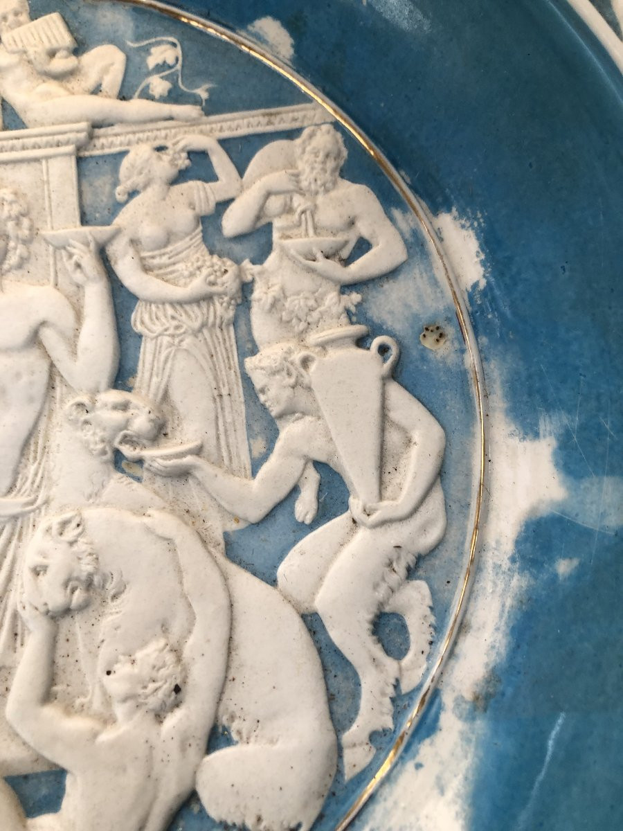 GRANDE COUPE EN BISCUIT XVIII EME SIECLE -photo-5