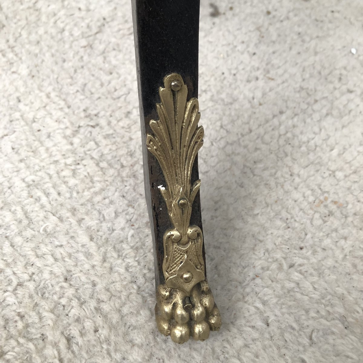 JARDINIERE ATHENIENNE EN BOIS NOIRCI ET BRONZE 19 EME SIECLE EPOQUE NAPOLEON III-photo-7