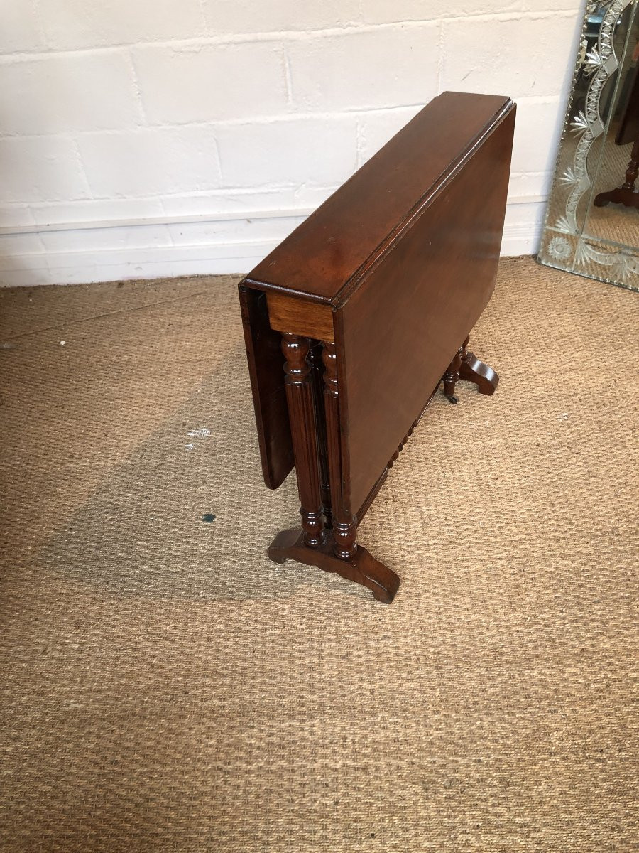 19th Century Mahogany Shutter Table-photo-3
