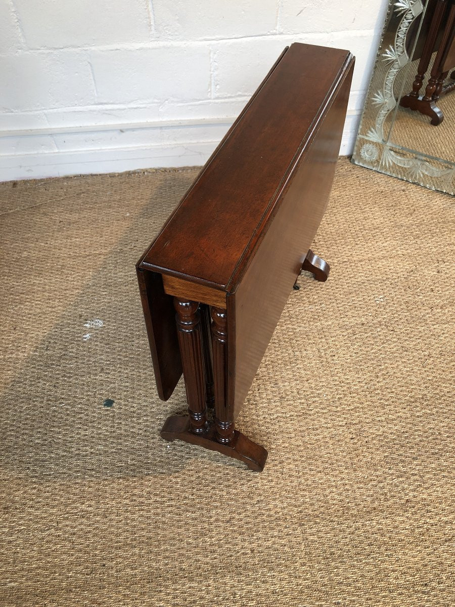 19th Century Mahogany Shutter Table-photo-4
