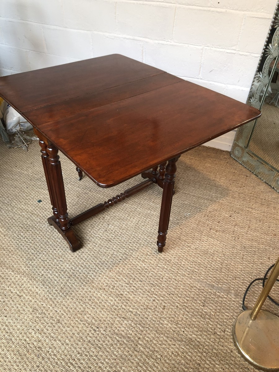 19th Century Mahogany Shutter Table