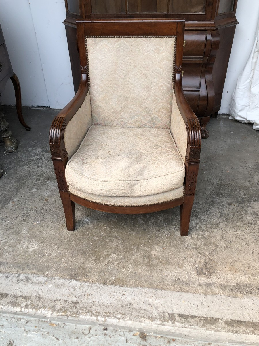 Mahogany Bergere 19th Century Restoration Period