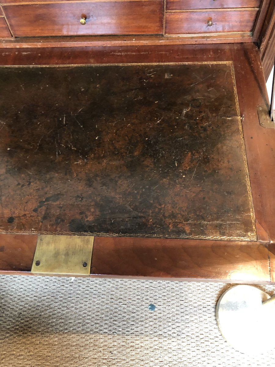 SECRETAIRE EN ACAJOU EPOQUE LOUIS XVI XVIII EME SIECLE -photo-6