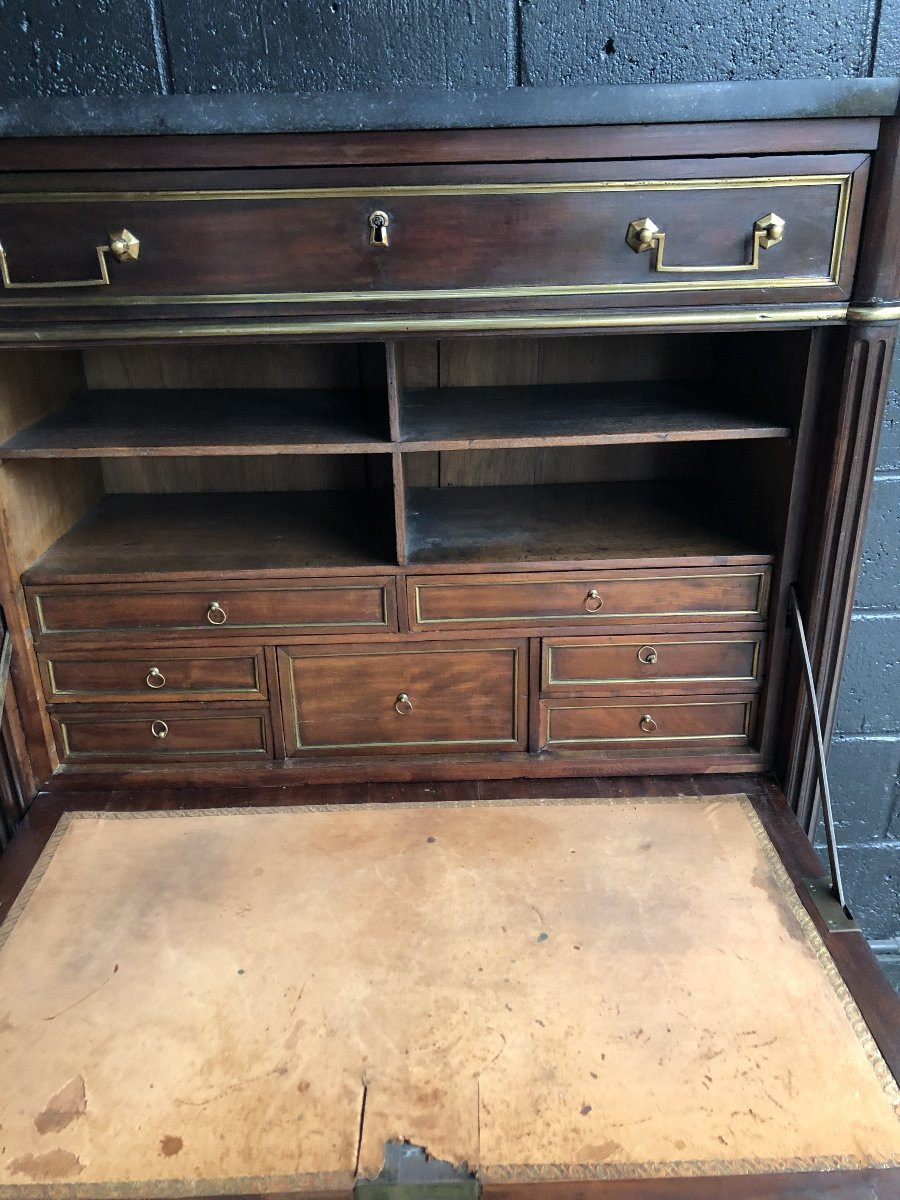 Mahogany Secretaire Louis XVI XVIII Century-photo-3