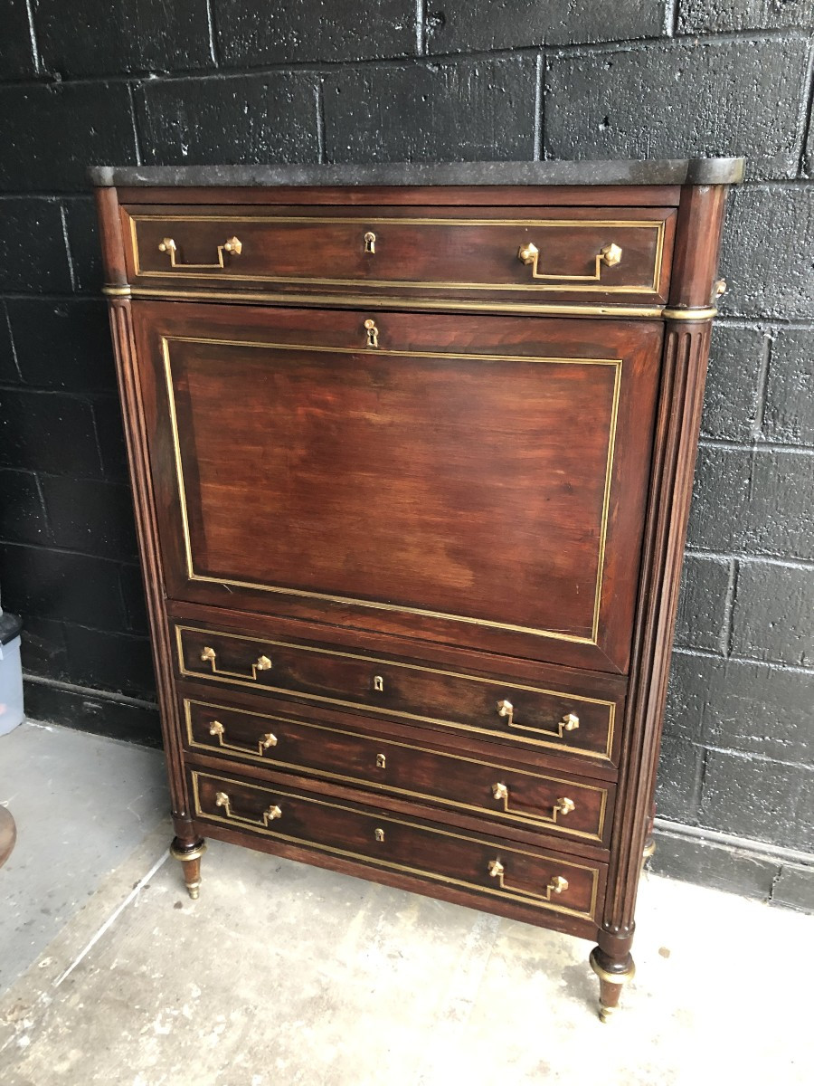 Mahogany Secretaire Louis XVI XVIII Century