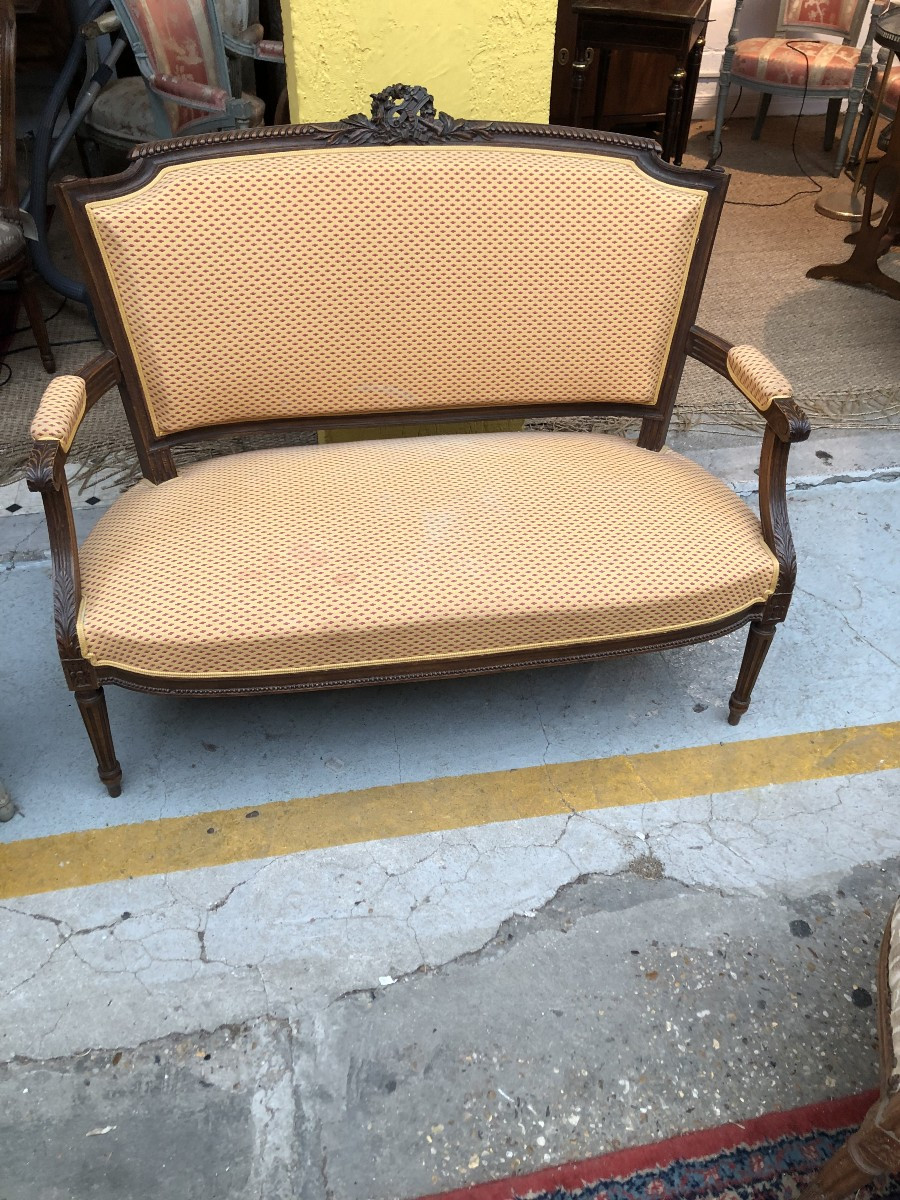 Small Louis XVI Style Sofa / Bench Seat