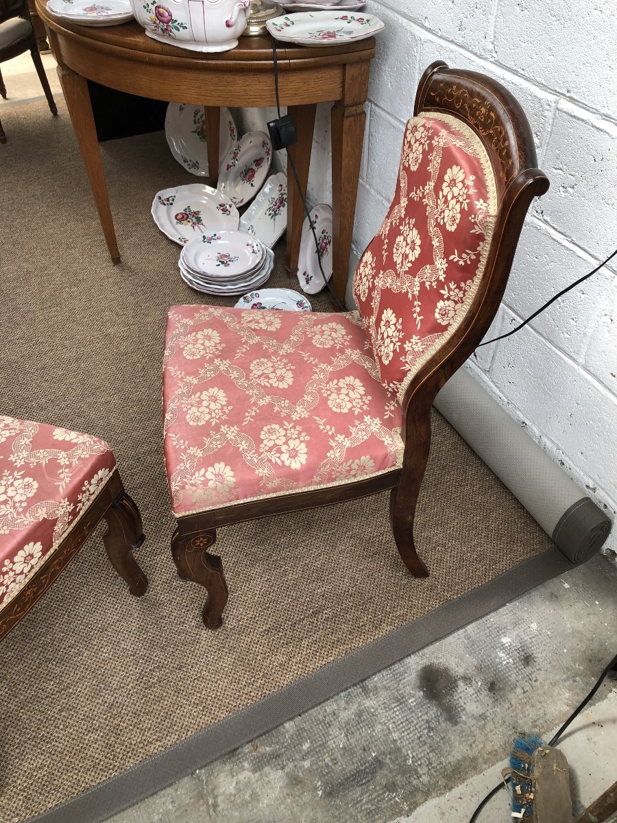 PAIRE DE CHAISES  CHARLES X -photo-2