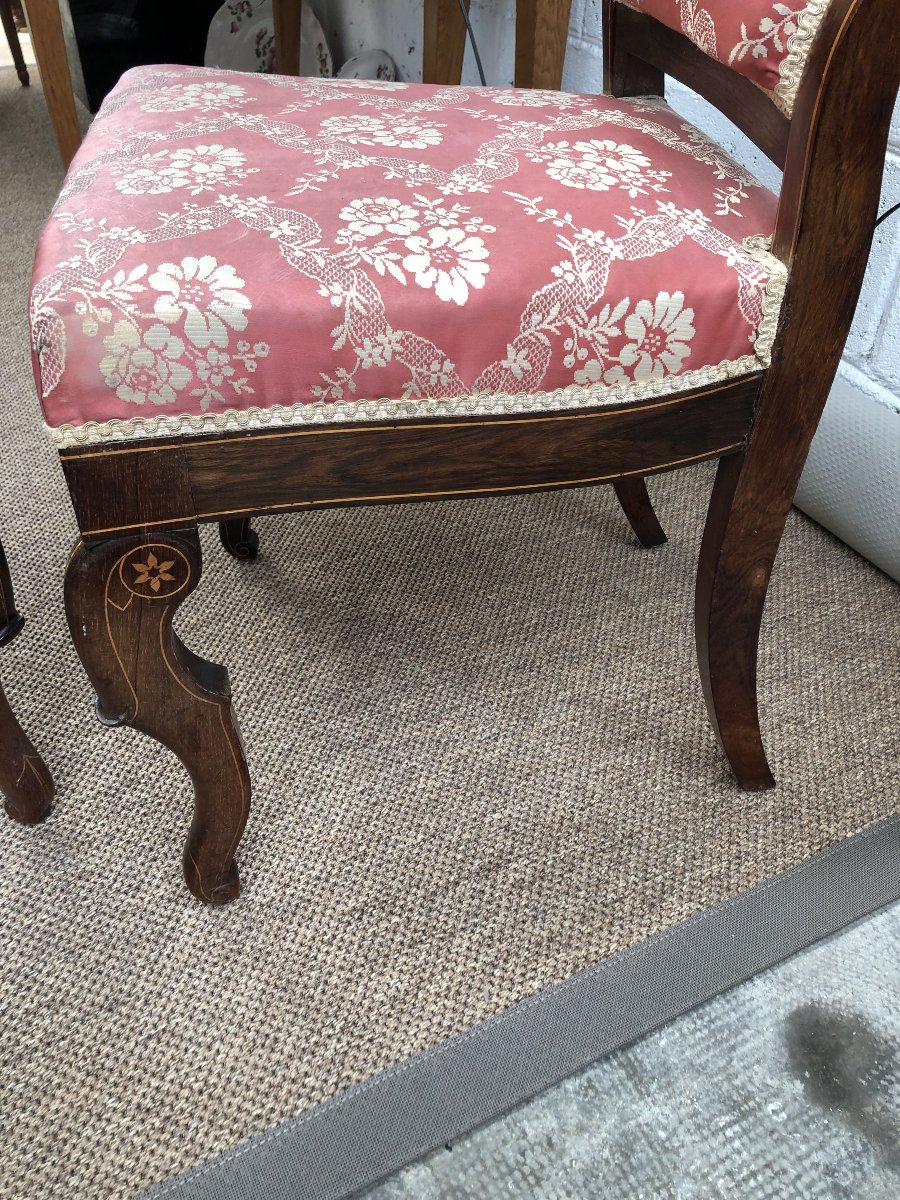 PAIRE DE CHAISES  CHARLES X -photo-1