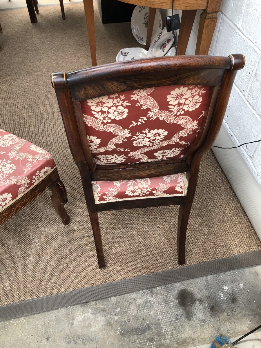 PAIRE DE CHAISES  CHARLES X -photo-7