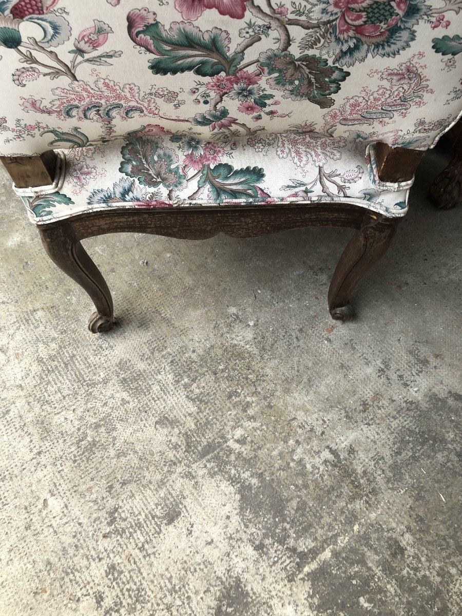 PAIRE DE CHAISES EPOQUE  REGENCE OU LOUIS XV  XVIII EME SIECLE BON ETAT -photo-4