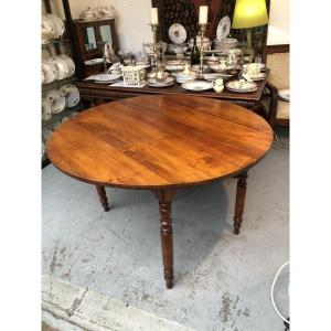 TABLE RONDE A VOLETS EPOQUE LOUIS PHILIPPE XIX EME SIECLE 