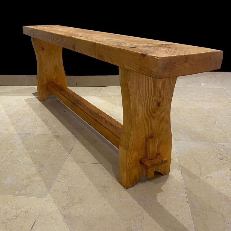 René Martin Cabinetmaker By Charlotte Perriand Bench Méribel Arolle 1948-photo-2