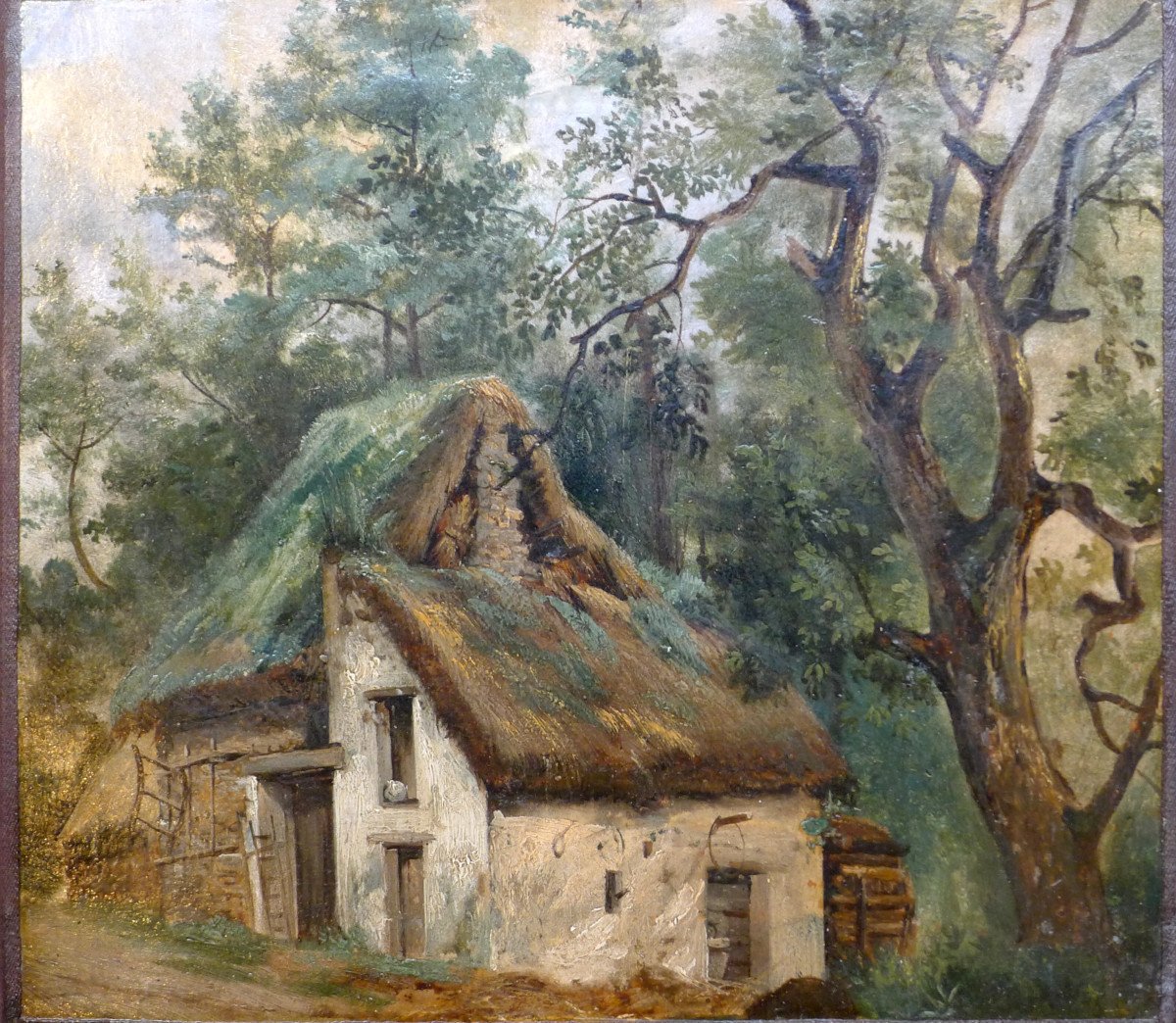 The Cottage. Attributed To Théodore Rousseau.