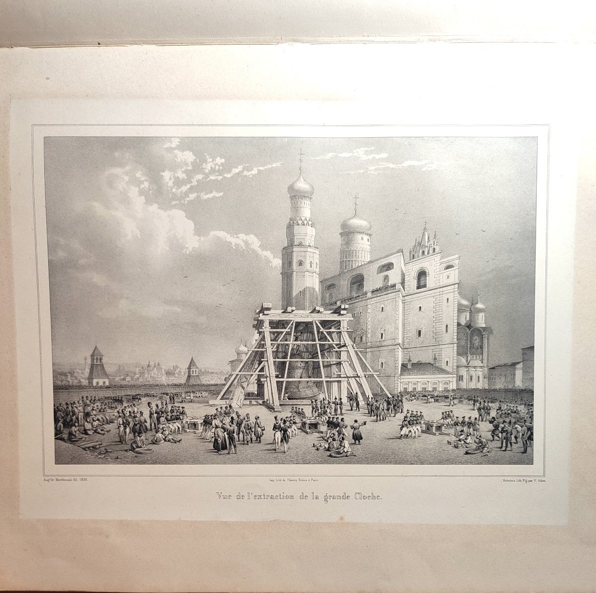 La Grande Cloche De Moscow. Auguste Ricard de Montferrand,  Luxueuse édition enluminée de  1840-photo-1
