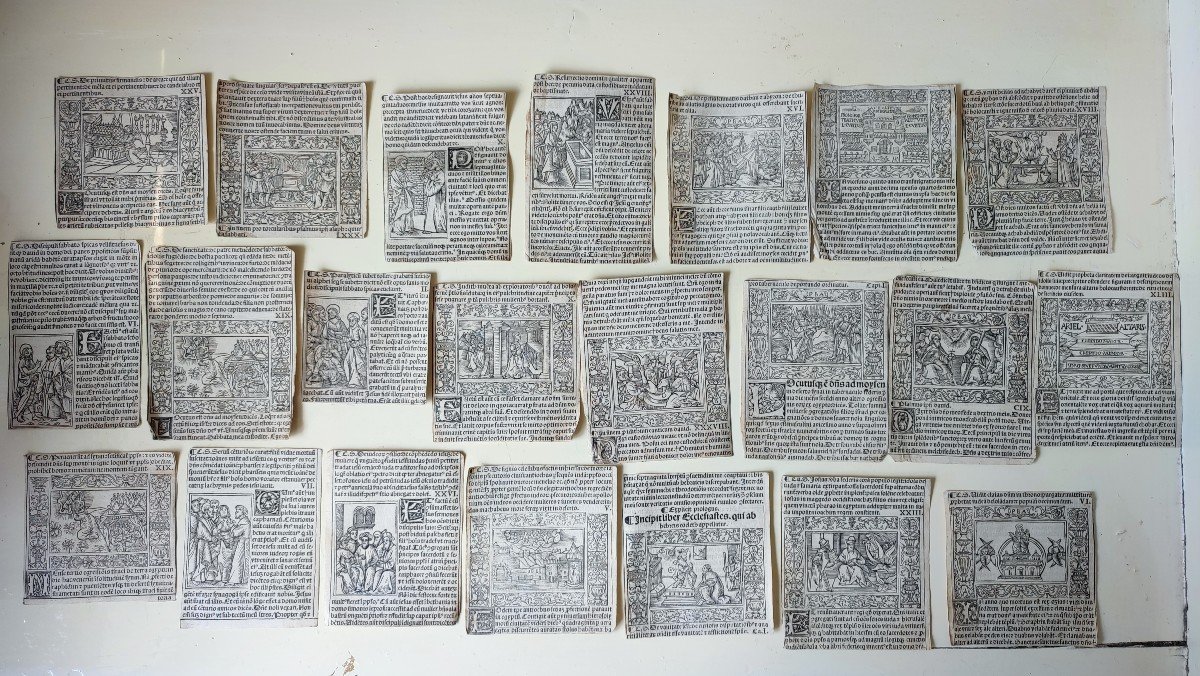 Vignettes And Engravings From The 16th To 18th Century. 40 Pieces-photo-2