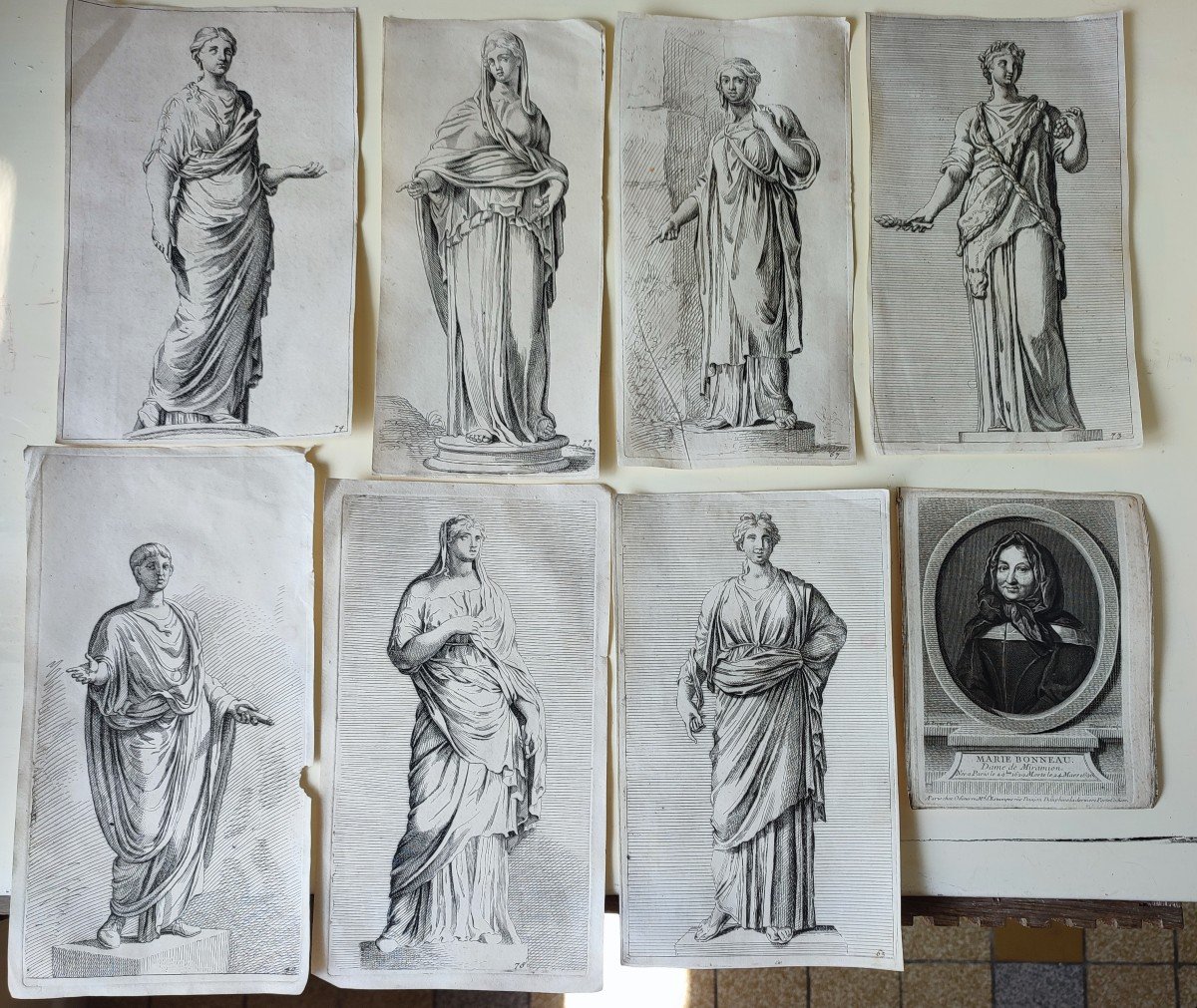 Vignettes And Engravings From The 16th To 18th Century. 40 Pieces-photo-3