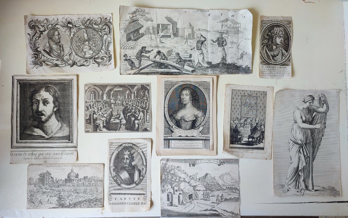 Vignettes And Engravings From The 16th To 18th Century. 40 Pieces
