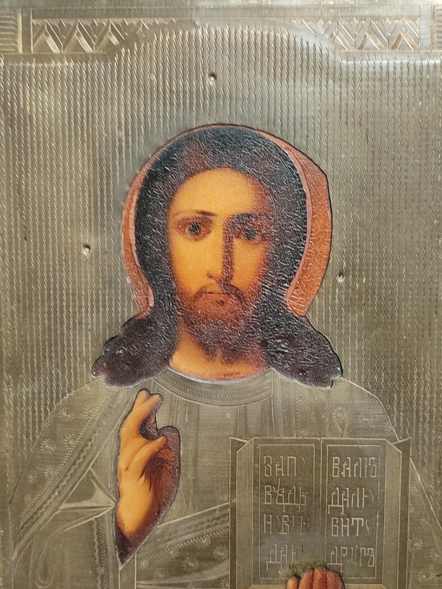 Christ Pantocrator. 19th Century Icon -photo-3