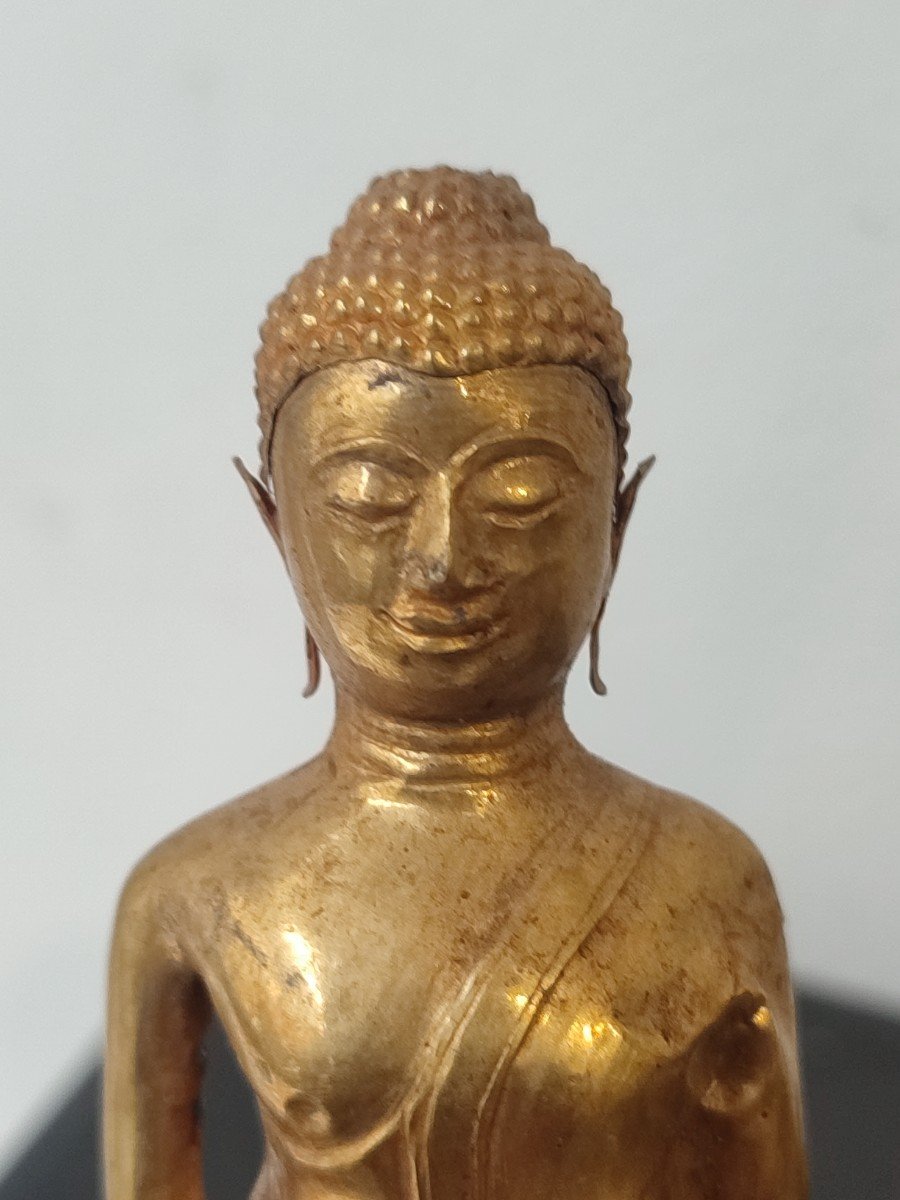 Bouddha Thai en or . 17 ème Siècle -photo-3