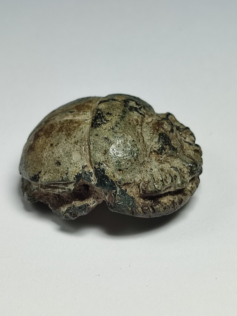 Button Scarab. Ptolemaic Egypt. 4th Century Bc-photo-3