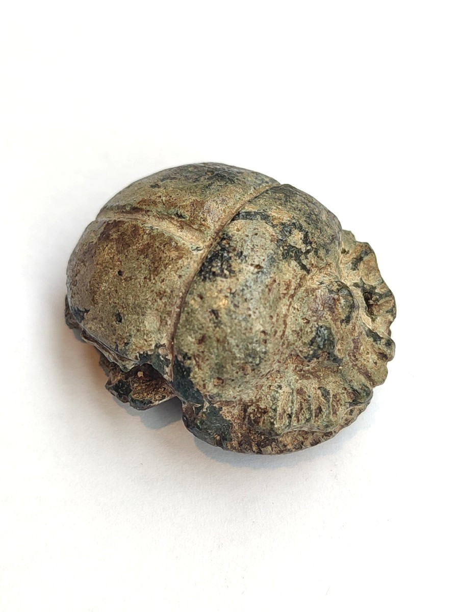 Button Scarab. Ptolemaic Egypt. 4th Century Bc-photo-2