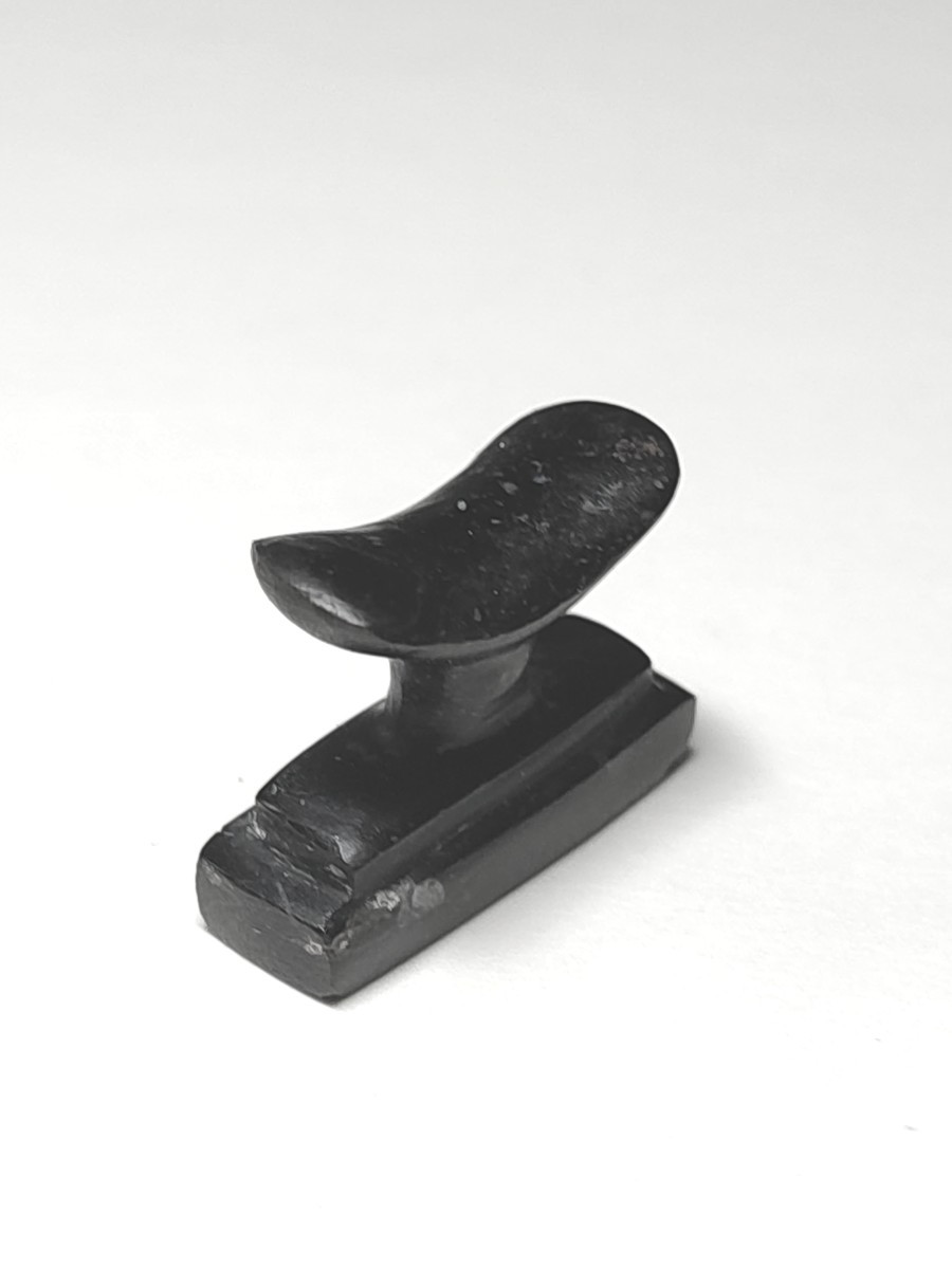 Stone Headrest. Late Egyptian Period. -photo-4