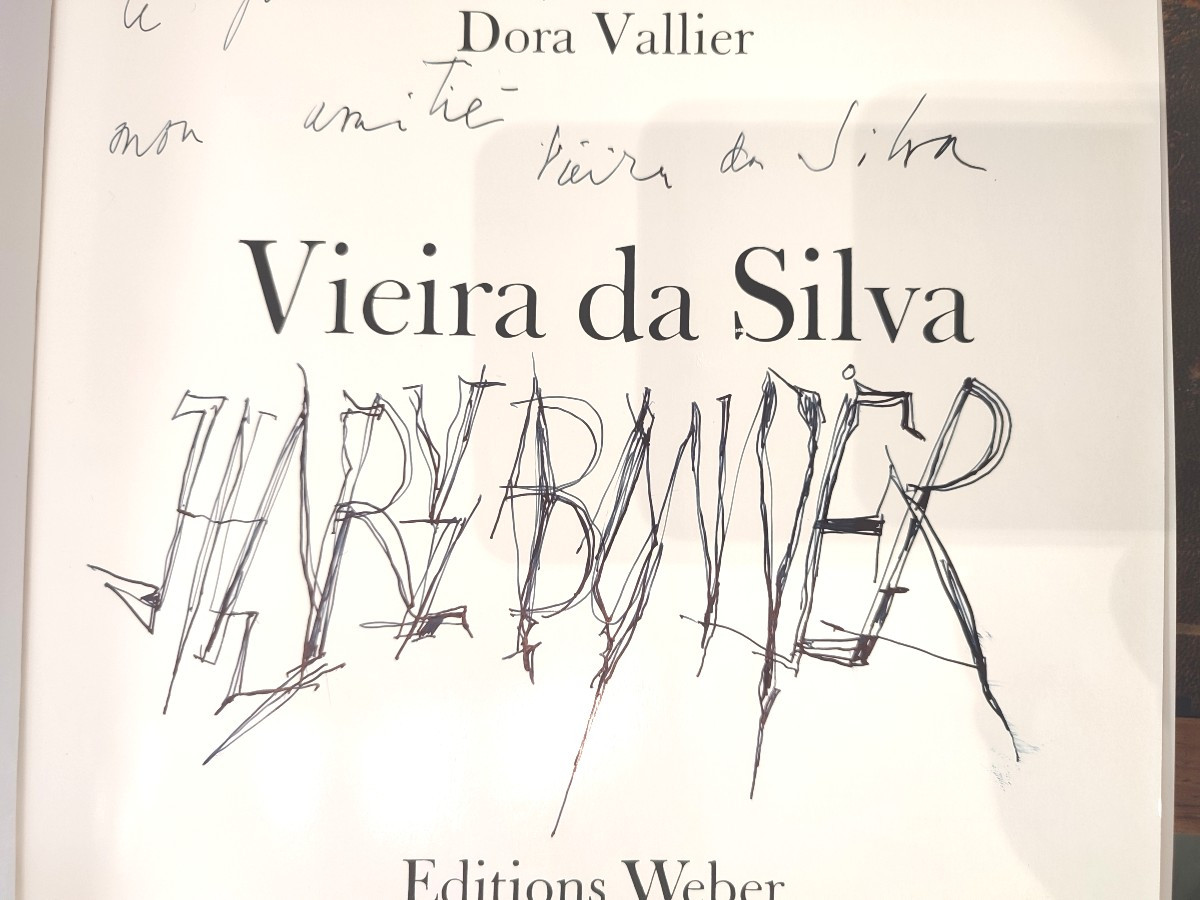 Viera da Silva. Dédicace avec dessin -photo-2