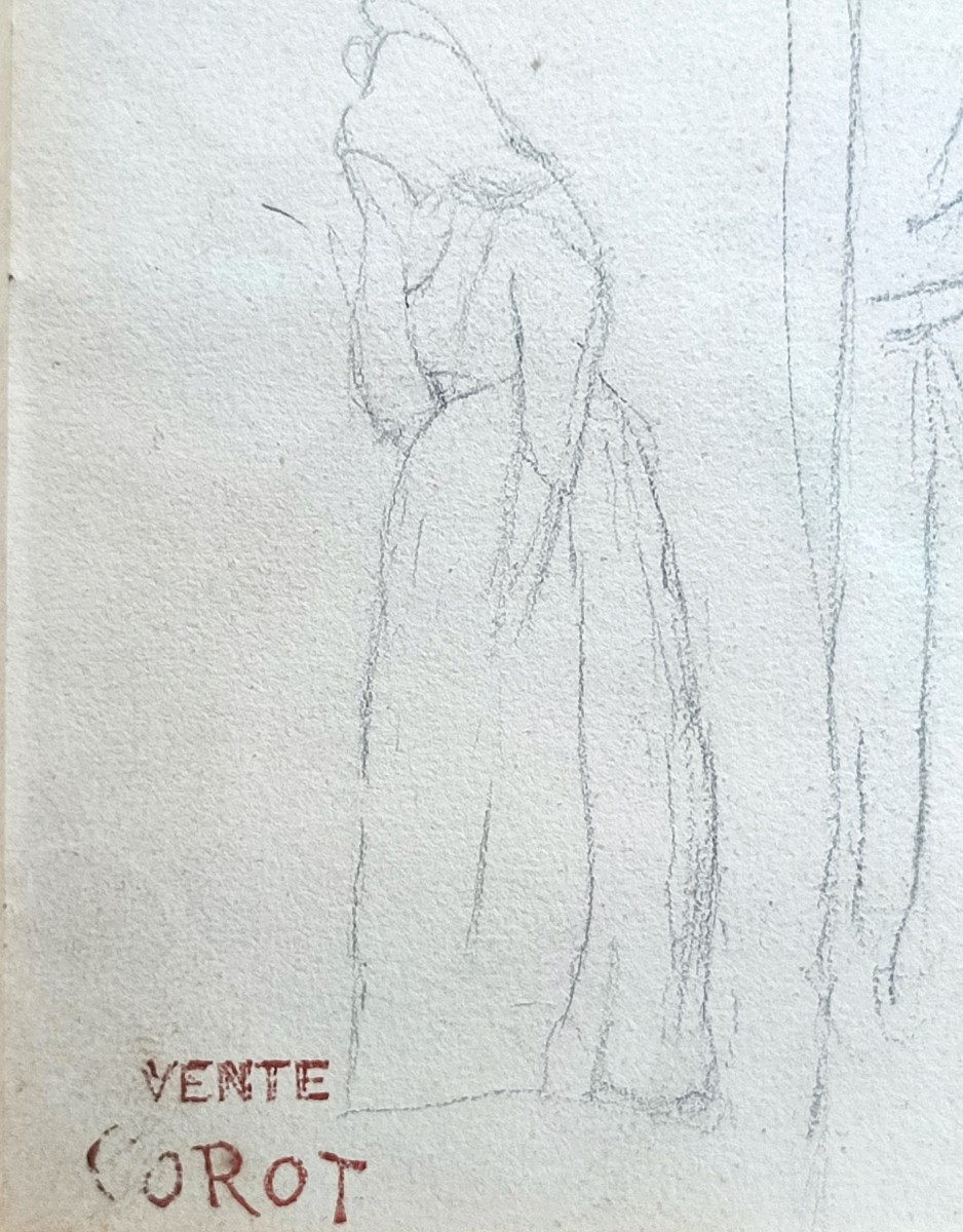 Camille Corot. Scène de théâtre. Dessin-photo-3