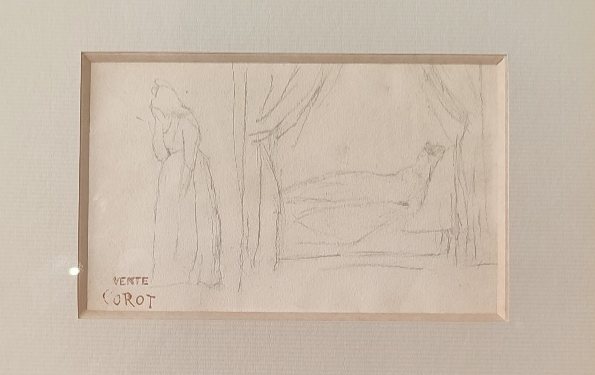 Camille Corot. Scène de théâtre. Dessin-photo-1