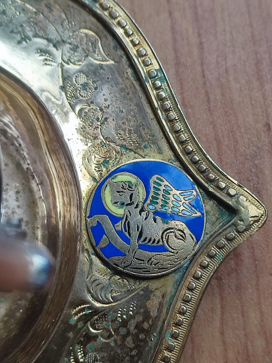 Flacons et plateau. Burettes 19 ème siècle -photo-4