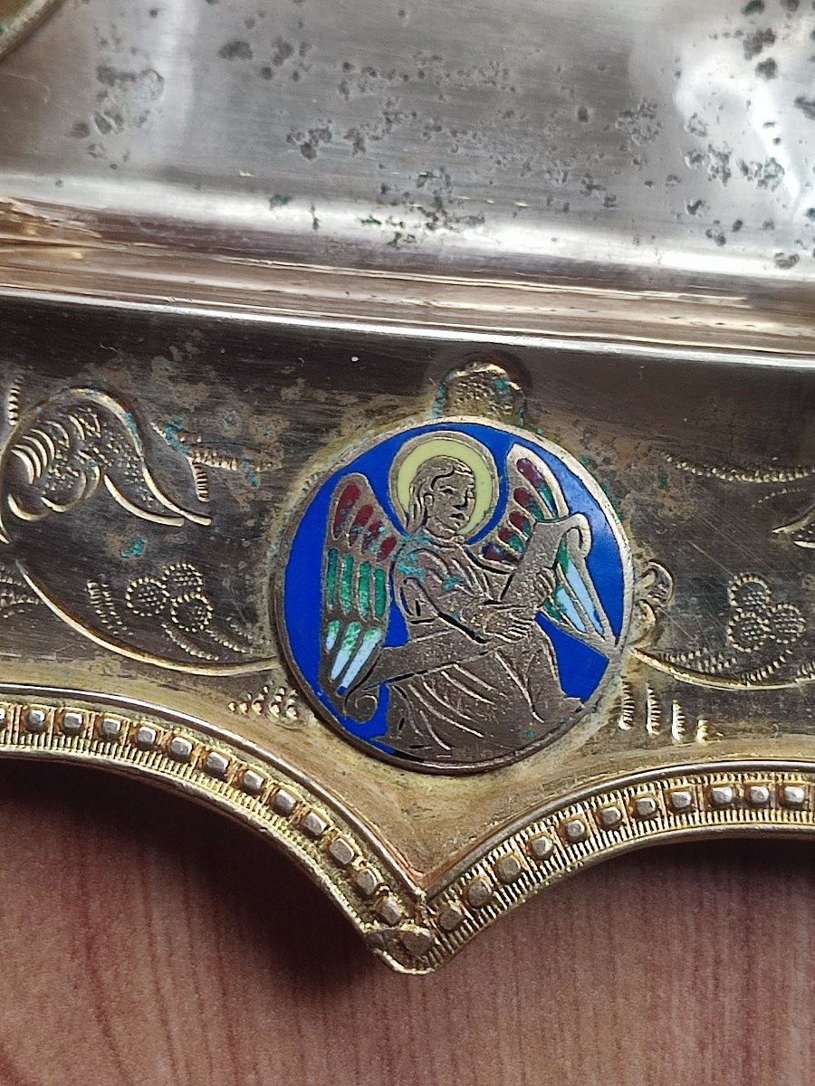 Flacons et plateau. Burettes 19 ème siècle -photo-5