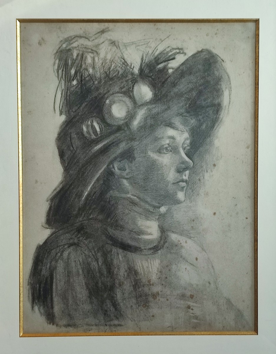 Portrait de femme vers 1900.-photo-2