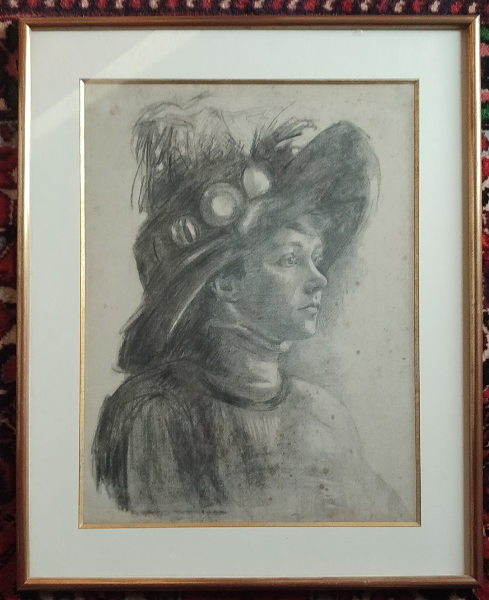 Portrait de femme vers 1900.-photo-1