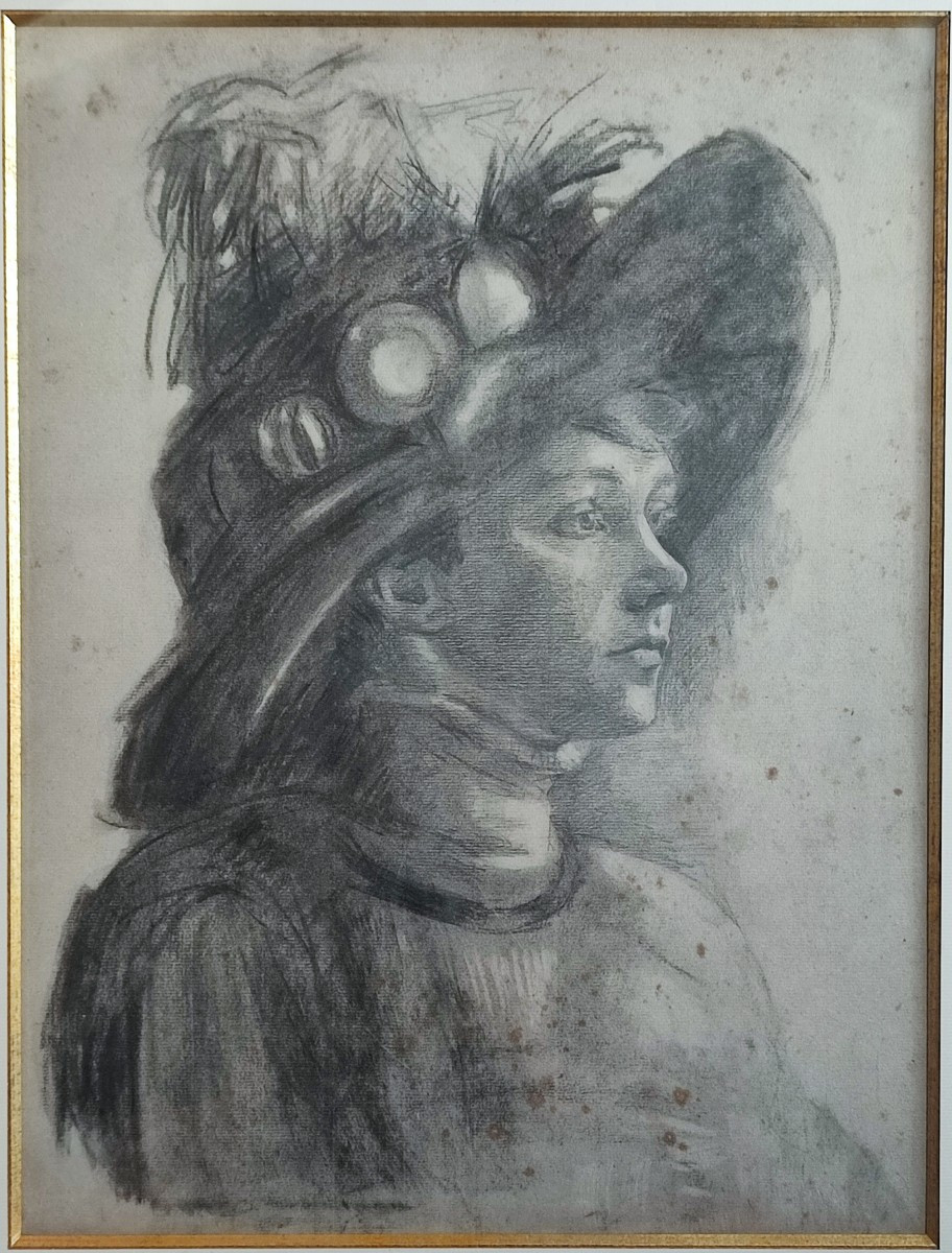 Portrait de femme vers 1900.