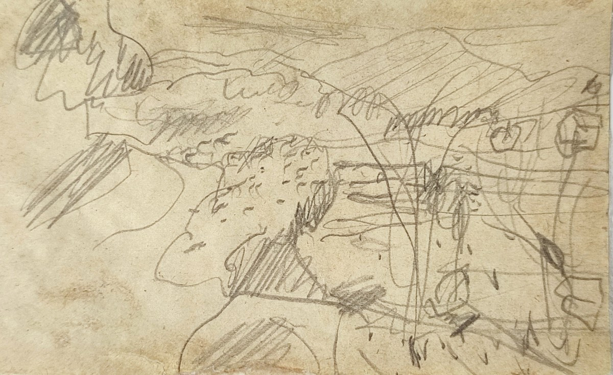 Pierre Bonnard. Environs de Saint Tropez, dessin vers 1915.