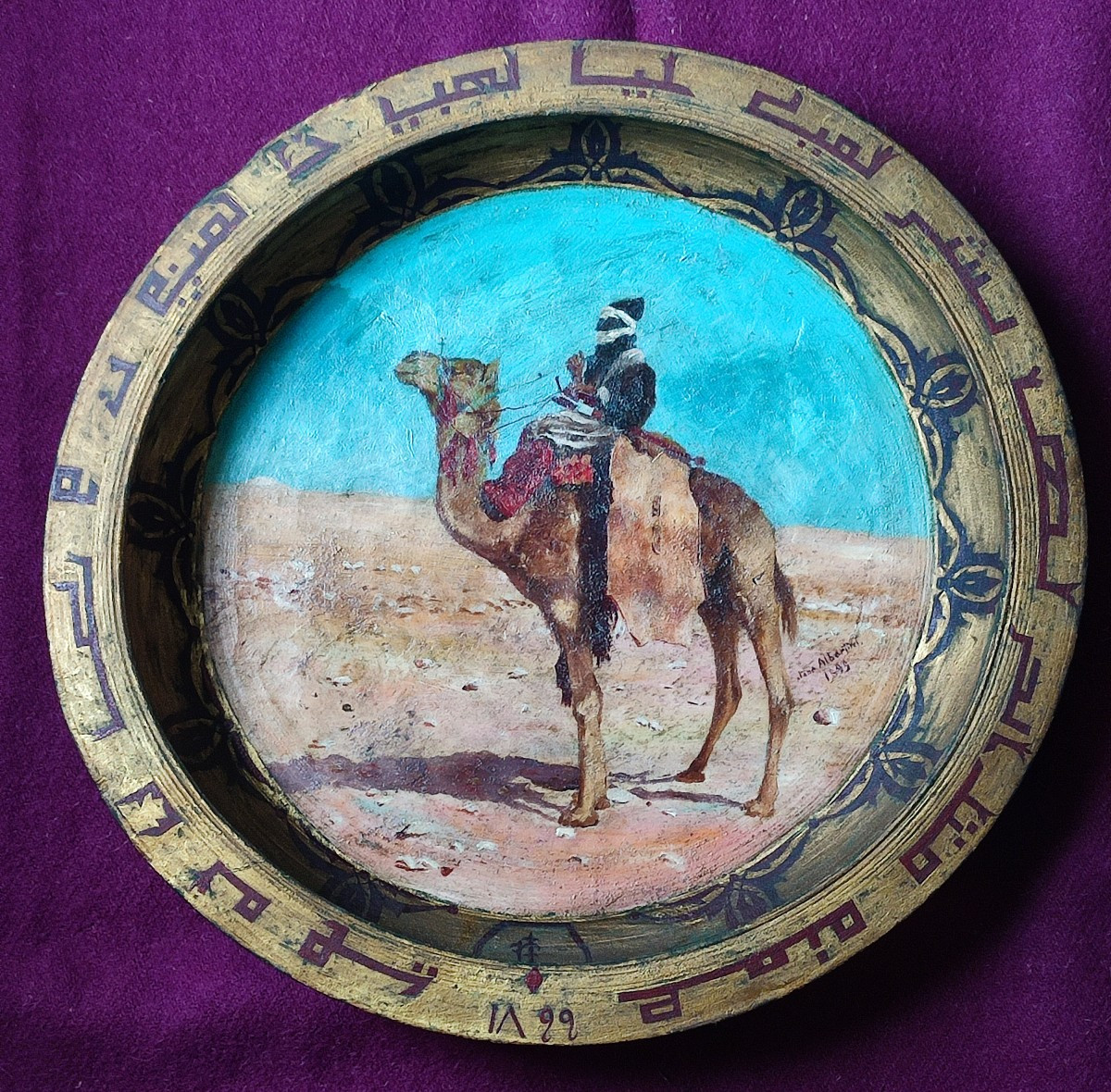The Tuareg. Oil On Wood. 19th Century -photo-4