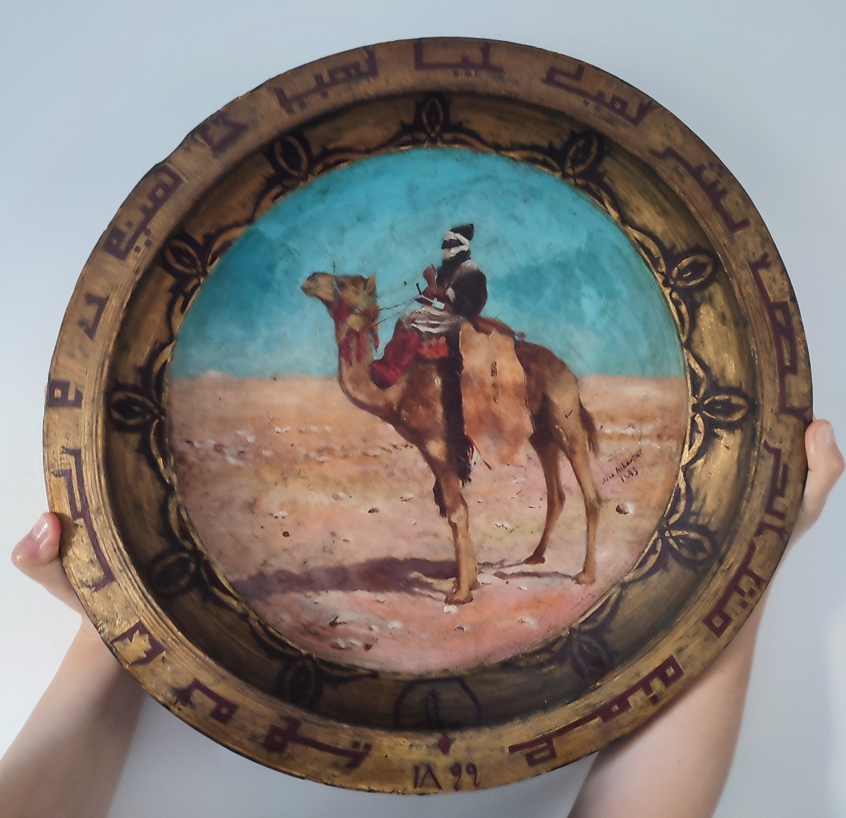 The Tuareg. Oil On Wood. 19th Century -photo-5